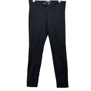 Vince Black Stretch Zipper Split Leg‎ Hem High Waist Cigarette Pants Size 12